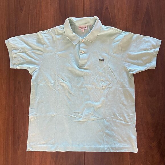 Lacoste Mens Classic Fit Aqua Polo Shirt - Size XL - Picture 1 of 4